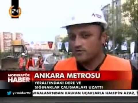 Televizyon — Ankara Metrosu şantiye şefi Baran Bayuk