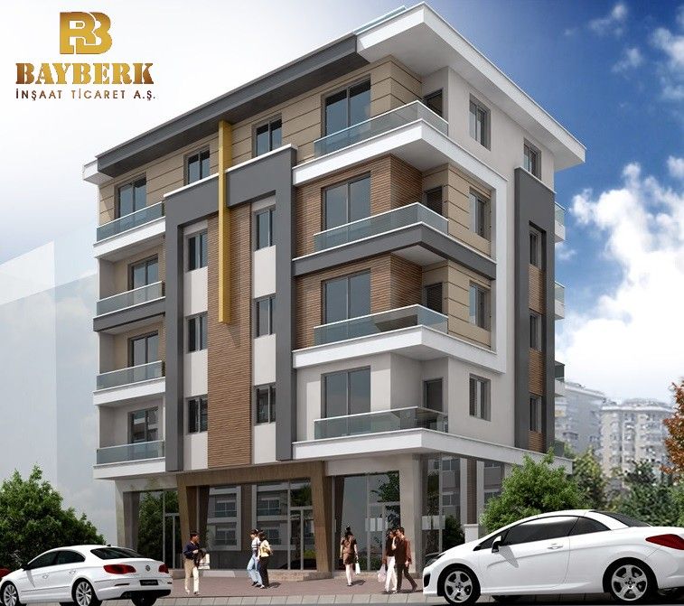 Bayberk İnşaat konut projesi cephe görseli